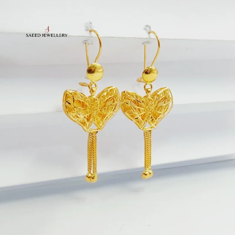 Dazzling Drop Earrings-Butterfly Bahraini Earrings