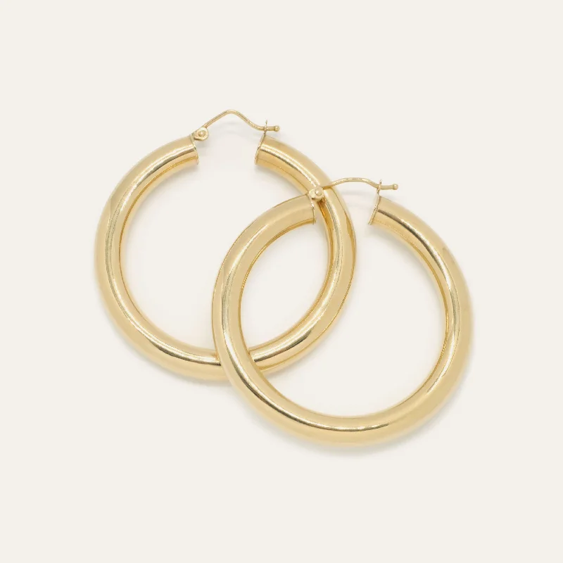 Unique Drop Earrings-Jumbo Hoops, Large