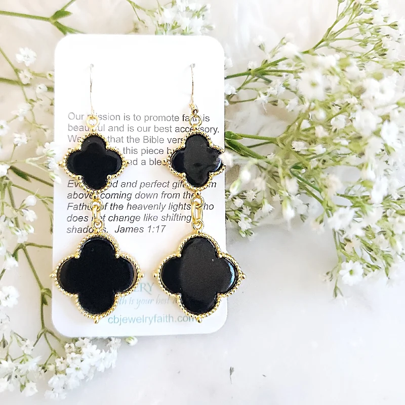 Pearls and Gems Earrings-Lydia Drop Earrings