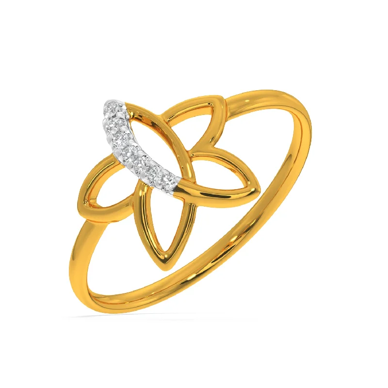 Affordable Promise Rings-Butterfly Wing Ring