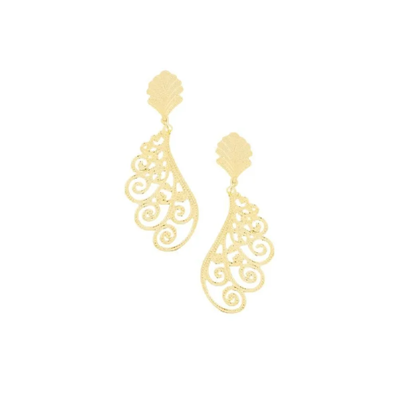 Glittering Hoop Earrings-Strike Drop Earrings