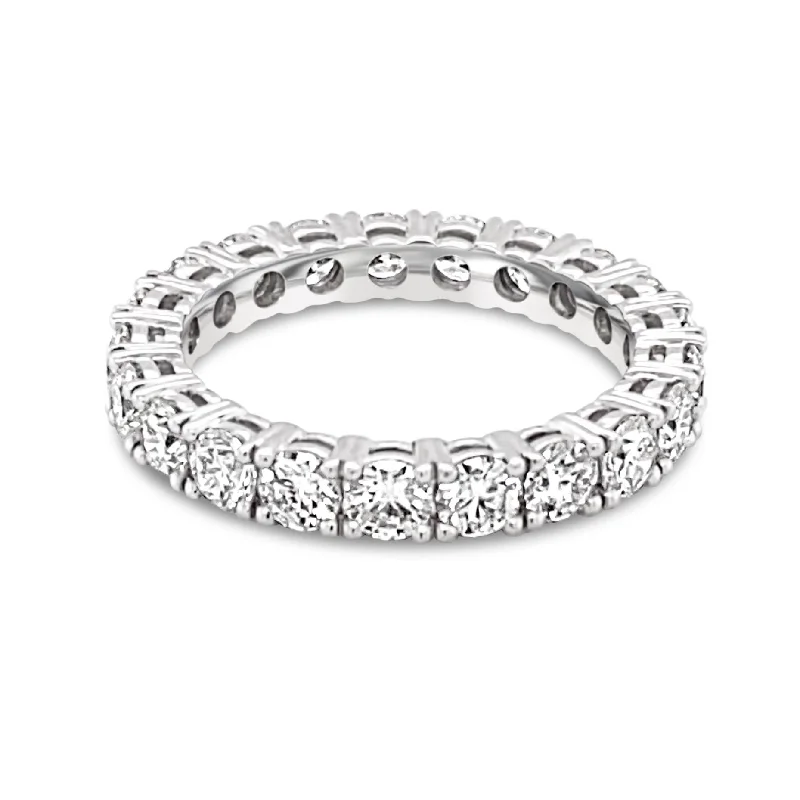 High-End Gemstone Rings-Classic Brilliant cut Diamonds Eternity Ring