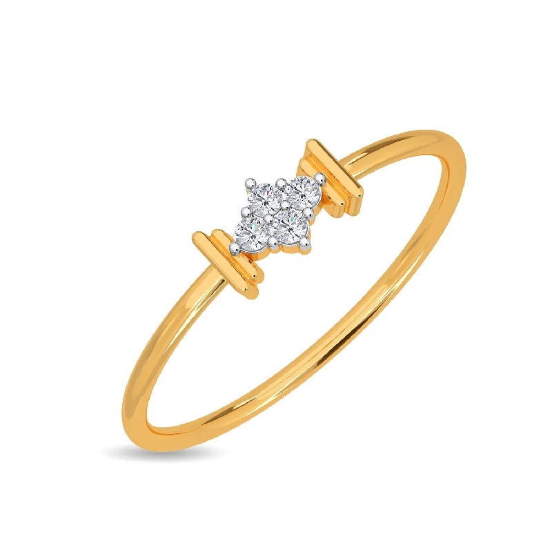 Gold-Plated Wedding Rings-Violett Ring