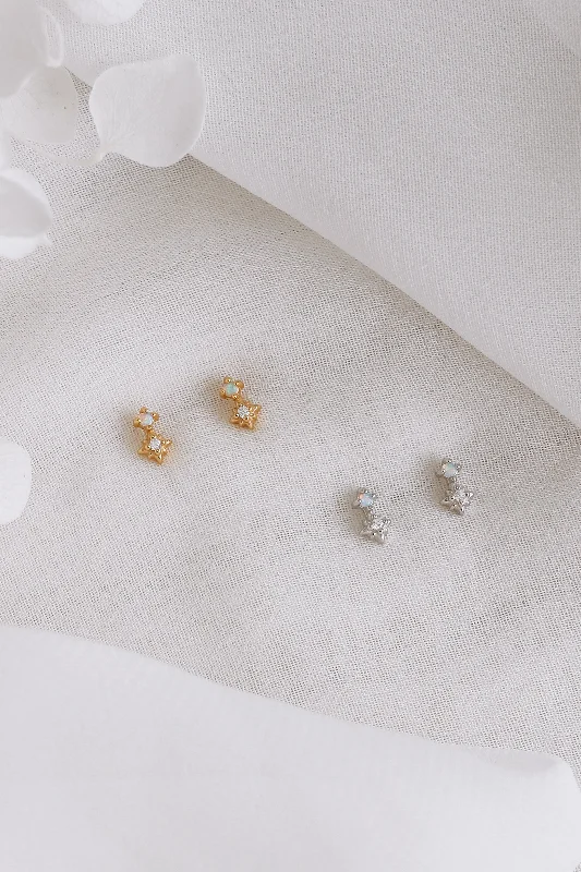 Unique Pearl Earrings-London - Sterling Silver Stud Earrings