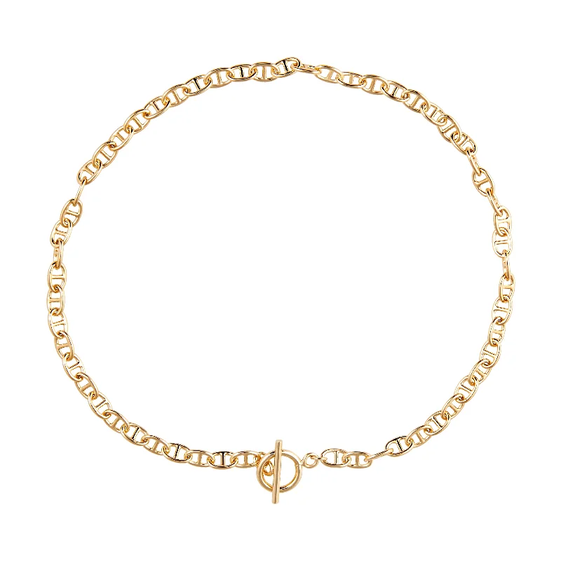 18K Gold Necklaces-Taylor Toggle Chain