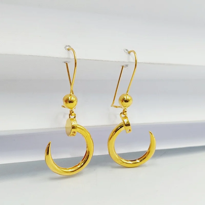 Elegant Crystal Hoop Earrings-Deluxe Nail Earrings