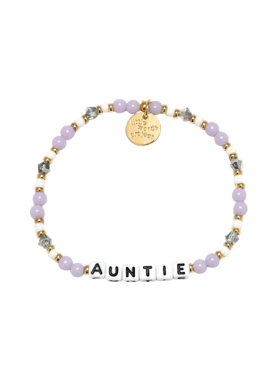 Adjustable Gold Bracelets for Women-LITTLE WORDS BRACELET - AUNTIE