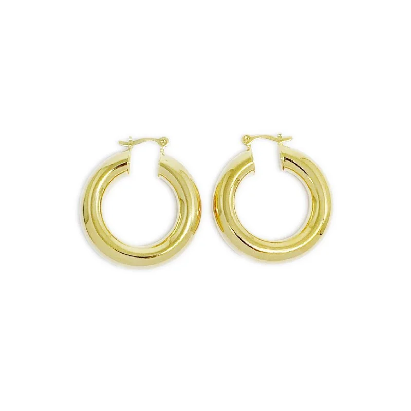 Large Hoop Drop Earrings-Isabella Hoops