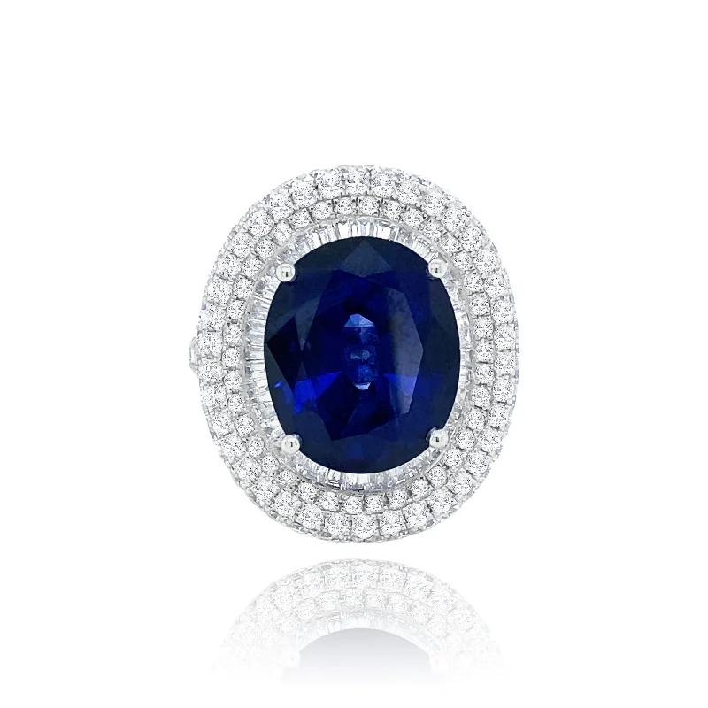 Women’s Wedding Rings-Sapphire & diamonds "Paloma" Ring