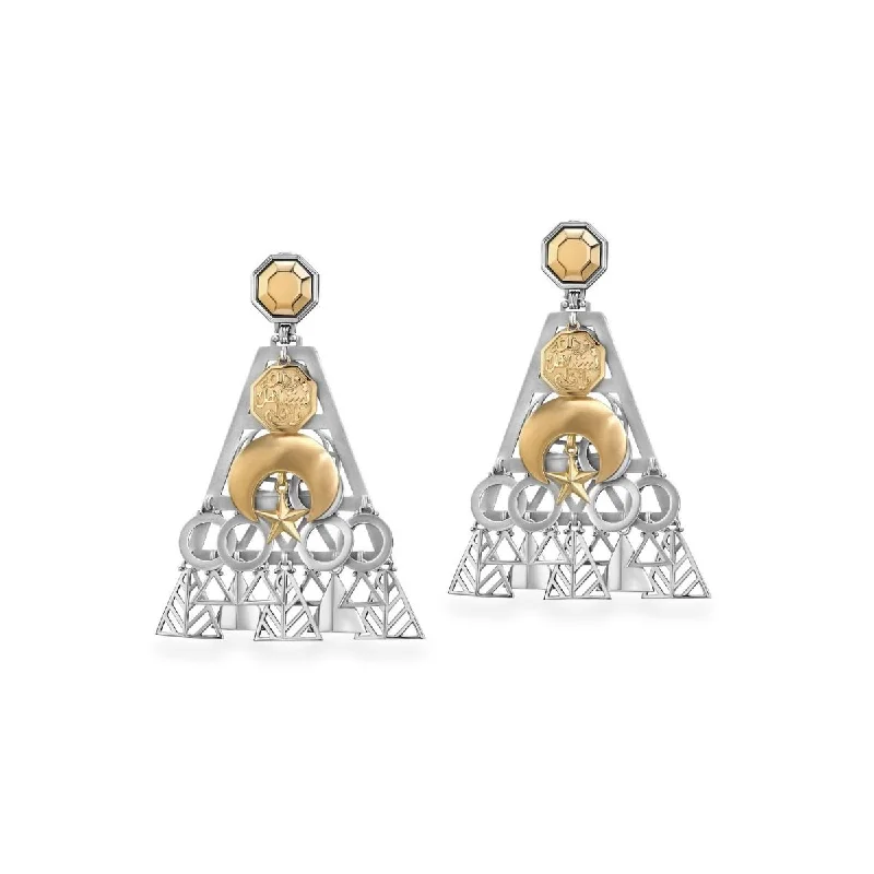 Colored Stone Earrings-Sayed Darwish Earrings