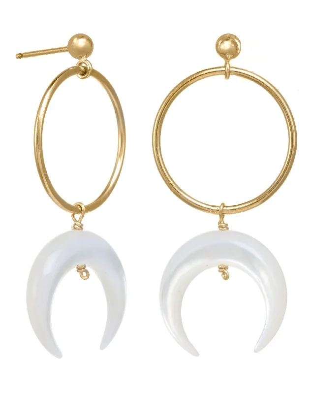 Silver Gold Earrings-Baques Earrings