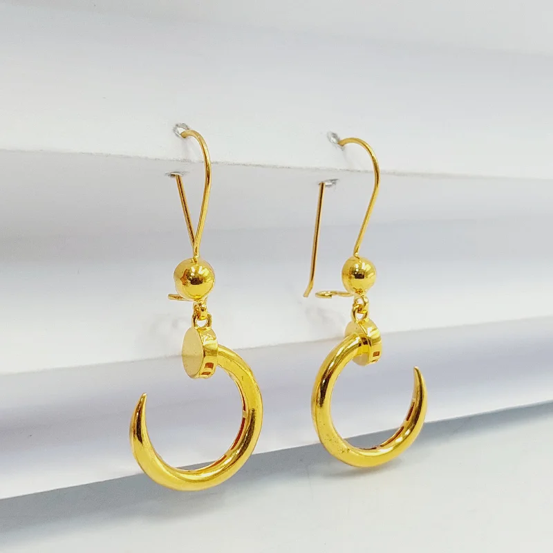 Designer Dangle Earrings-Deluxe Nail Earrings