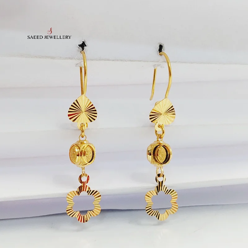 Gold Gemstone Hoop Earrings-Deluxe Balls Earrings