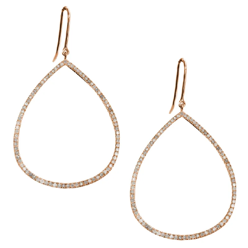 Geometric Gold Drop Earrings-Mary Teardrop Earrings