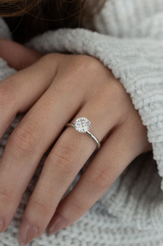 Affordable Designer Engagement Rings-Ava ~ Round