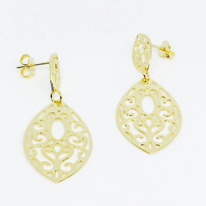 Crystal Leaf Earrings-Spicy earrings