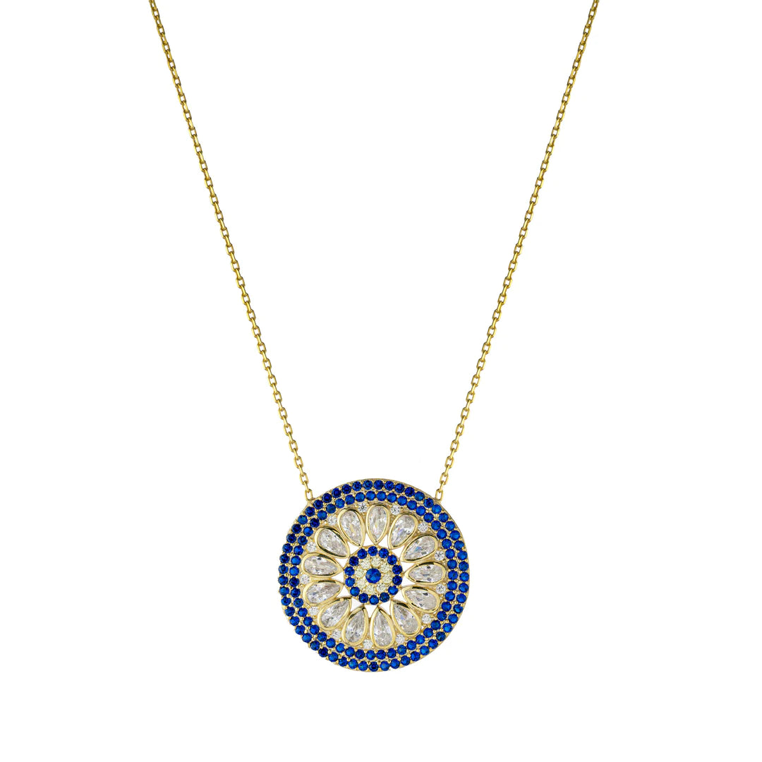 Lotus Necklaces-Fancy Evil Eye Necklace