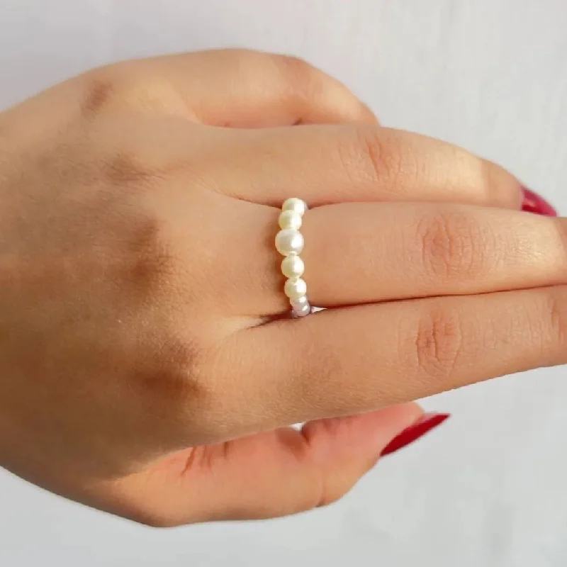 Handmade Promise Rings-TFC Pearl Elegance Ring