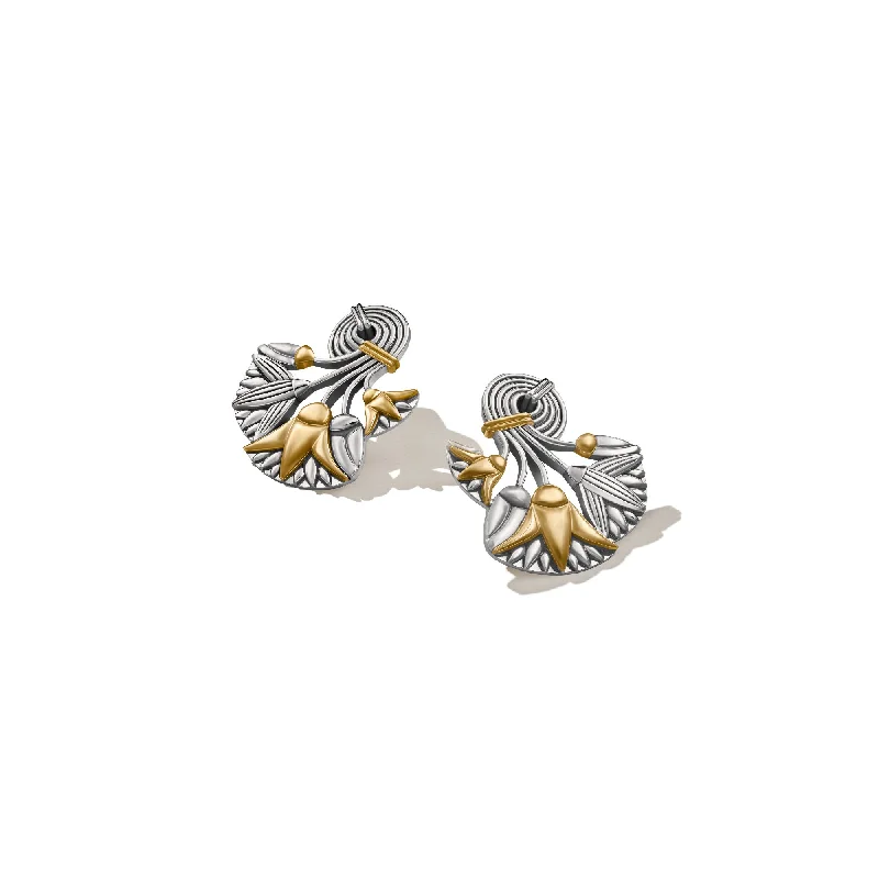 Classic Diamond Earrings-Lotus Bouquet Earrings