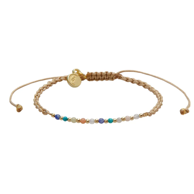 Custom Gold Bracelets for Women with Name Engraving-Prana Namaste Bracelet