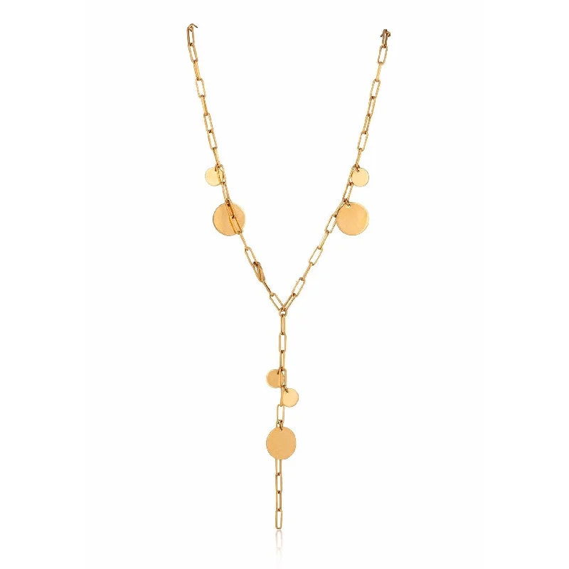 Jewelry Necklaces-Zara Dot Lariat