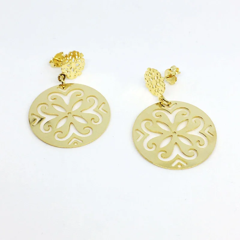 Bold Stud Earrings-Mandala Calama Earrings