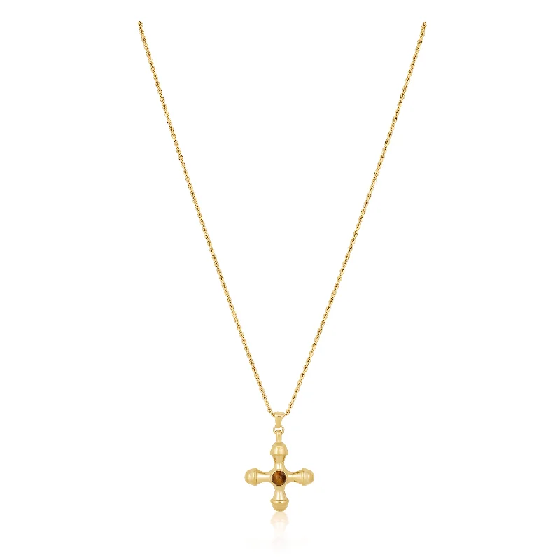 Layered Chain Necklaces-Ophelia Cross Necklace