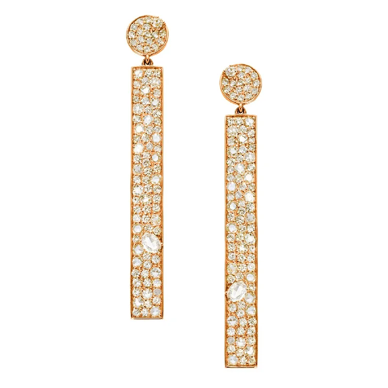 Gold Chain Drop Earrings-Stardust Earrings