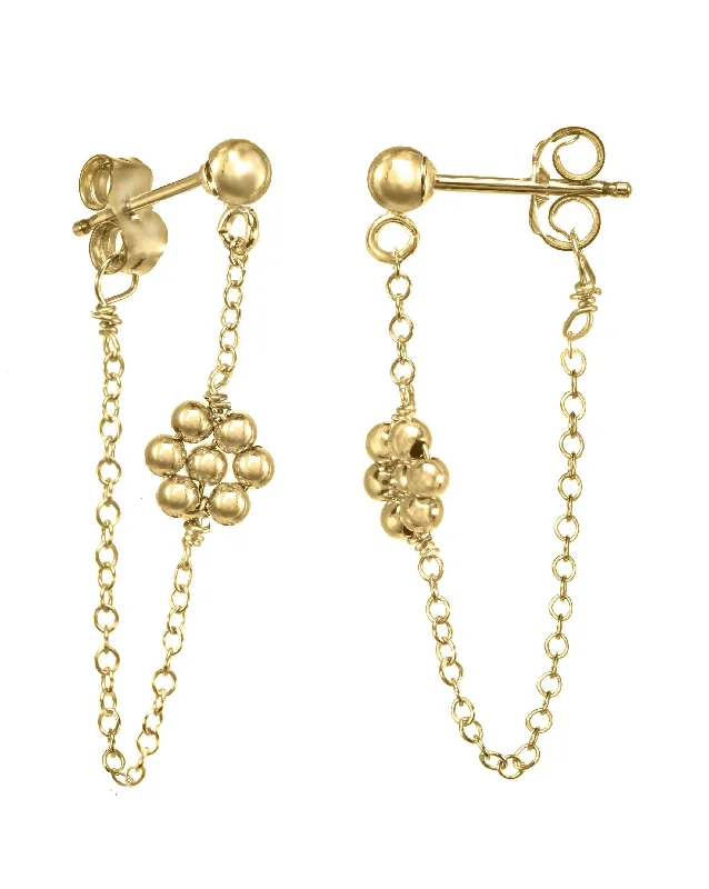 Gold Earrings with Diamonds-Rosana Earrings