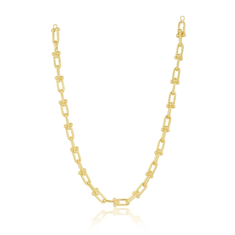 Bar Necklaces-U Link Chain Necklace