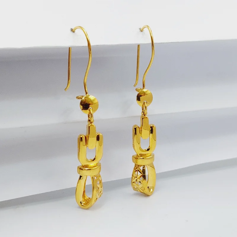 Chain Hoop Earrings-Deluxe Shankle Earrings