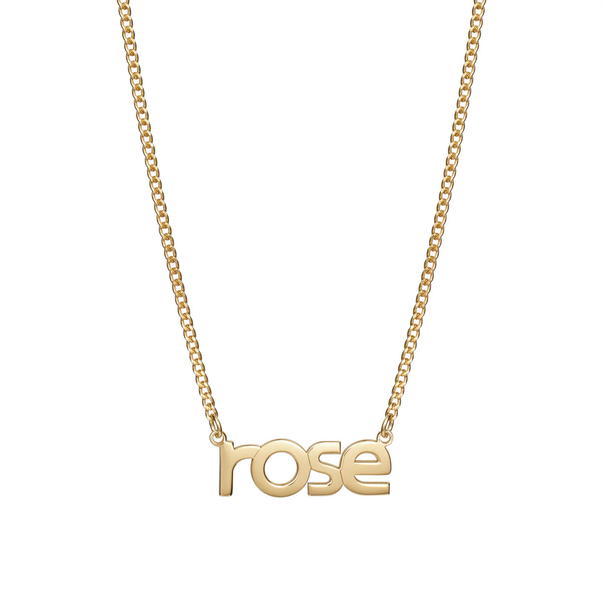 Emerald Necklaces-Lowercase Name Necklace