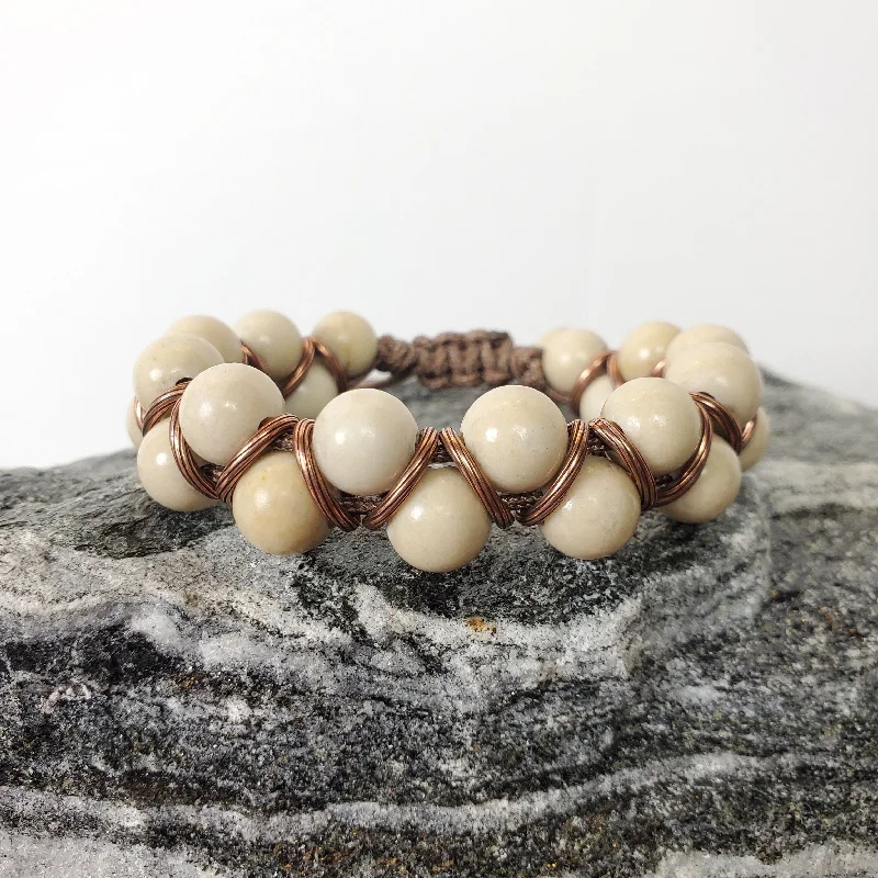 Customizable Women’s Leather Bracelets-The Jeff Helix Bracelet