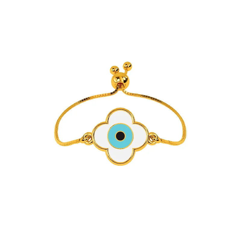 Affordable Wedding Rings-Emel Evil Eye Adjustable Ring